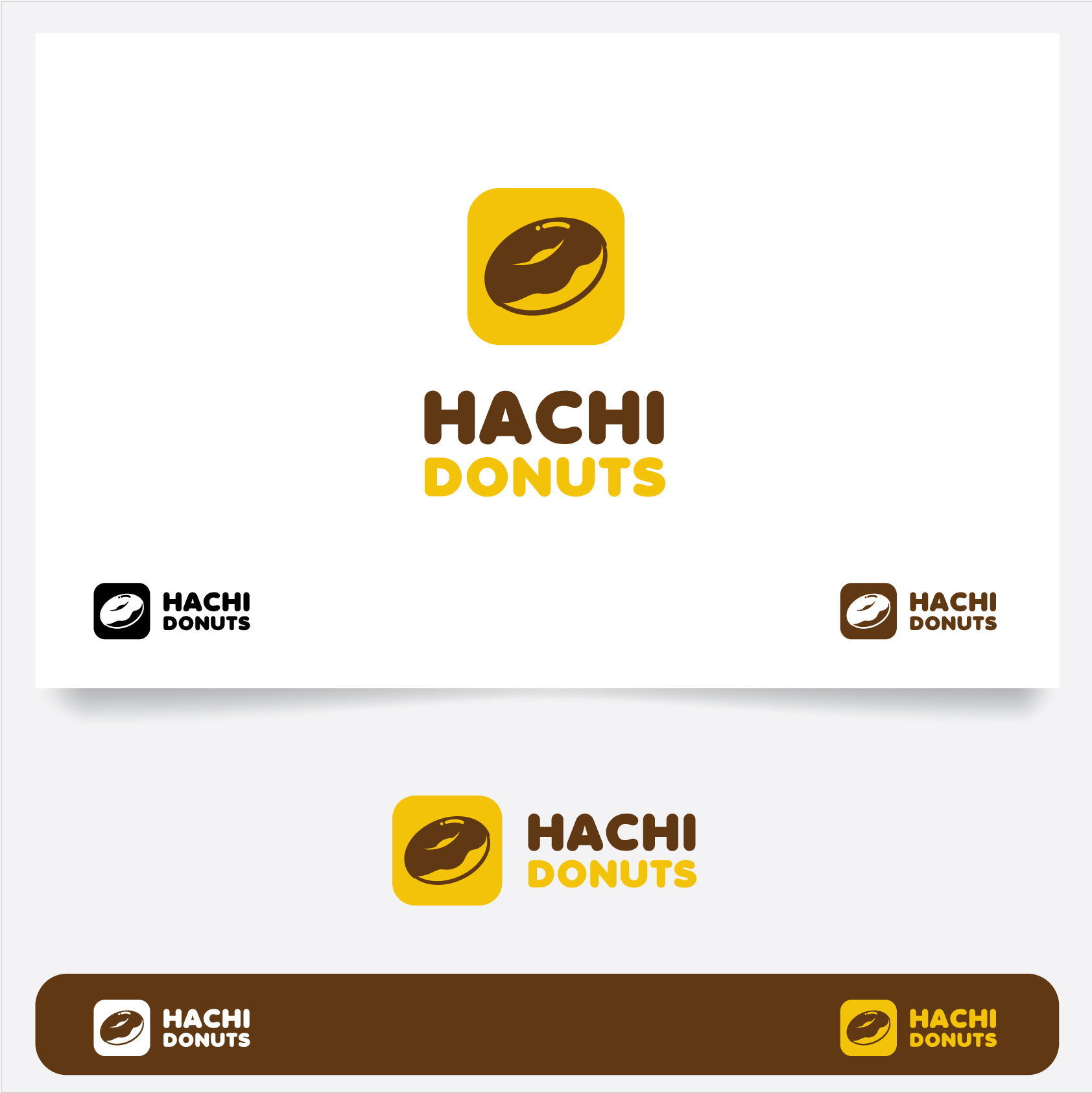 Logo Kemasan Produk Hachi Donut Odbrand Donat Makanan Kuliner Gambar